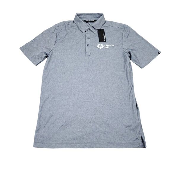 Travis Mathew Oceanside Heather Polo Shirt Size Small Gray Golf Custom Ink - Picture 1 of 7